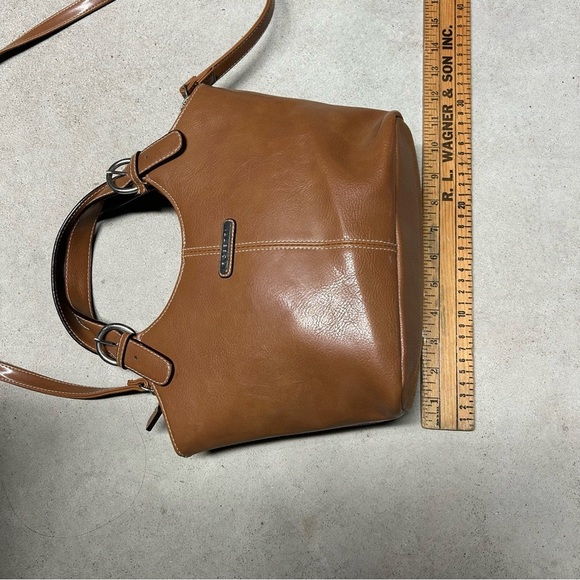 Rosetti Light Brown Camel Vinyl Handbag with Strap & Wallet - Picture 11 of 13